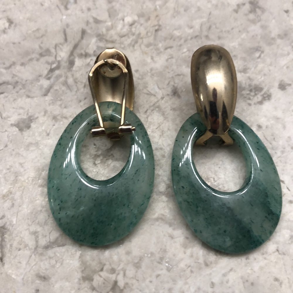 Vintage stone earrings - Picture 2 of 3